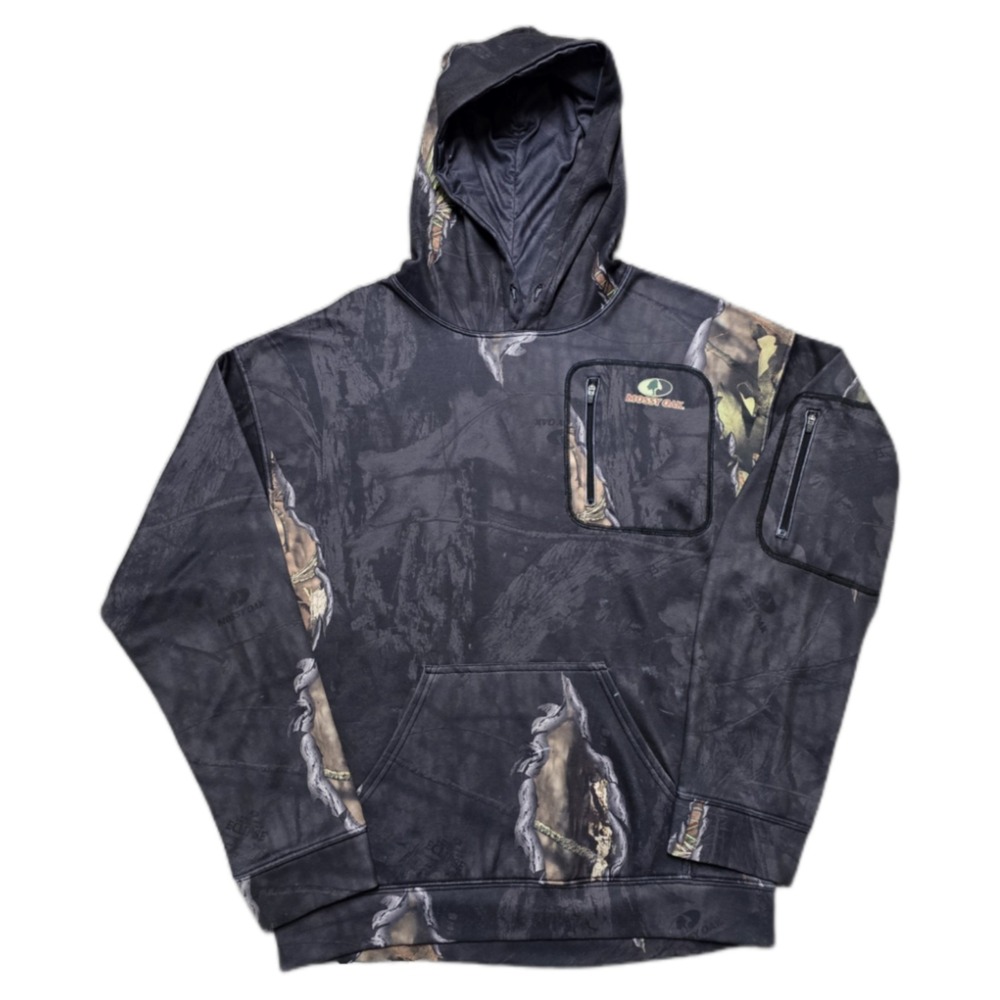 Mossy Oak Eclipse Camo Hoodie‎ Mens M Pullover Sweatshirt Hunting